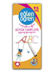 Eğlen Öğren - 40 Silinebilir Sayfa Büyük Harfler